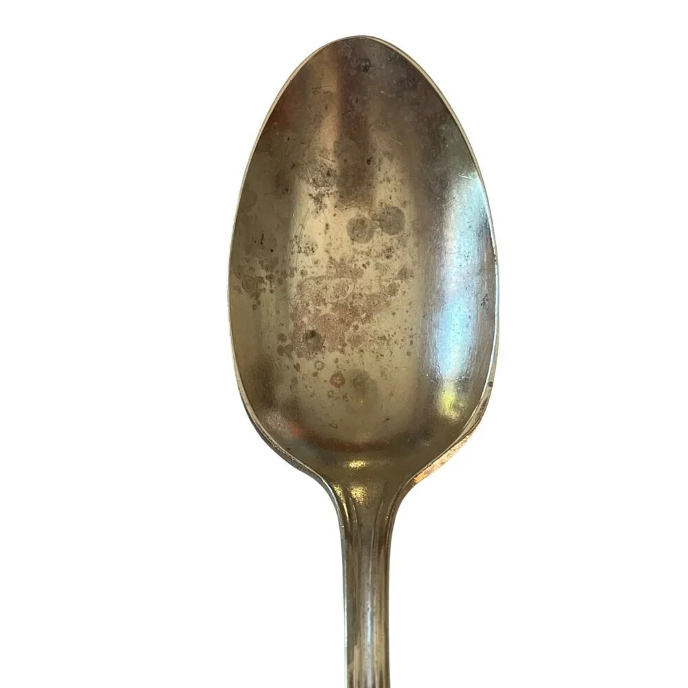 Vintage Fairfield Silverplate Teaspoon Floral Handle Design 6 Inches Long B149